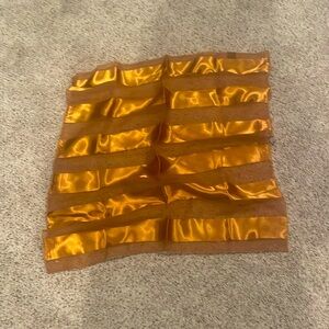 Brown and goldish brown scarf.